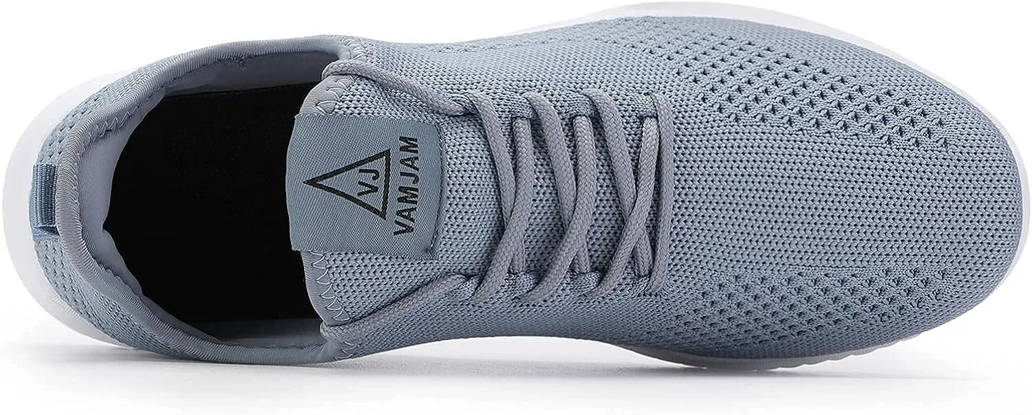 VAMJAM Men's Running Shoes Ultra Lightweight Breathable Walking Shoes Non Slip Athletic Fashion Sneakers Mesh Workout Casual Sports Shoes