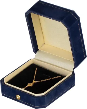 Velvet Jewelry Gift Boxes Necklace Pendant Box Earring Jewelry Storage Display Case Couple Bracelet Box for Wedding Engagement Birthday