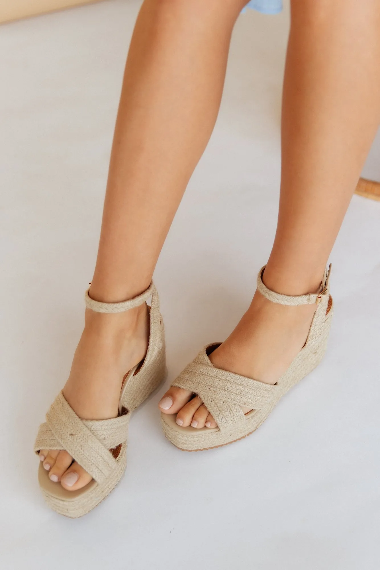VERALI Callie Wedge Heel Natural Rope