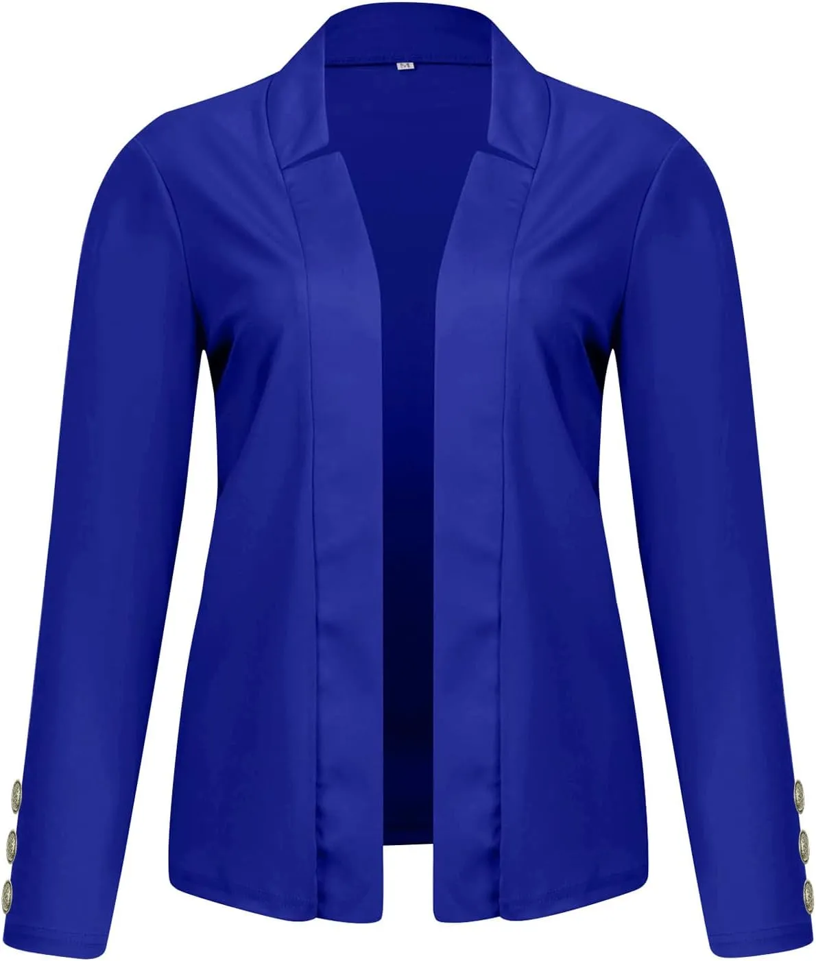 Women Cardigan Suit Jacket Fashion Solid Color Slim fit Plus Size Long Sleeve Notch Collar Blazer Jacket Coat Tops