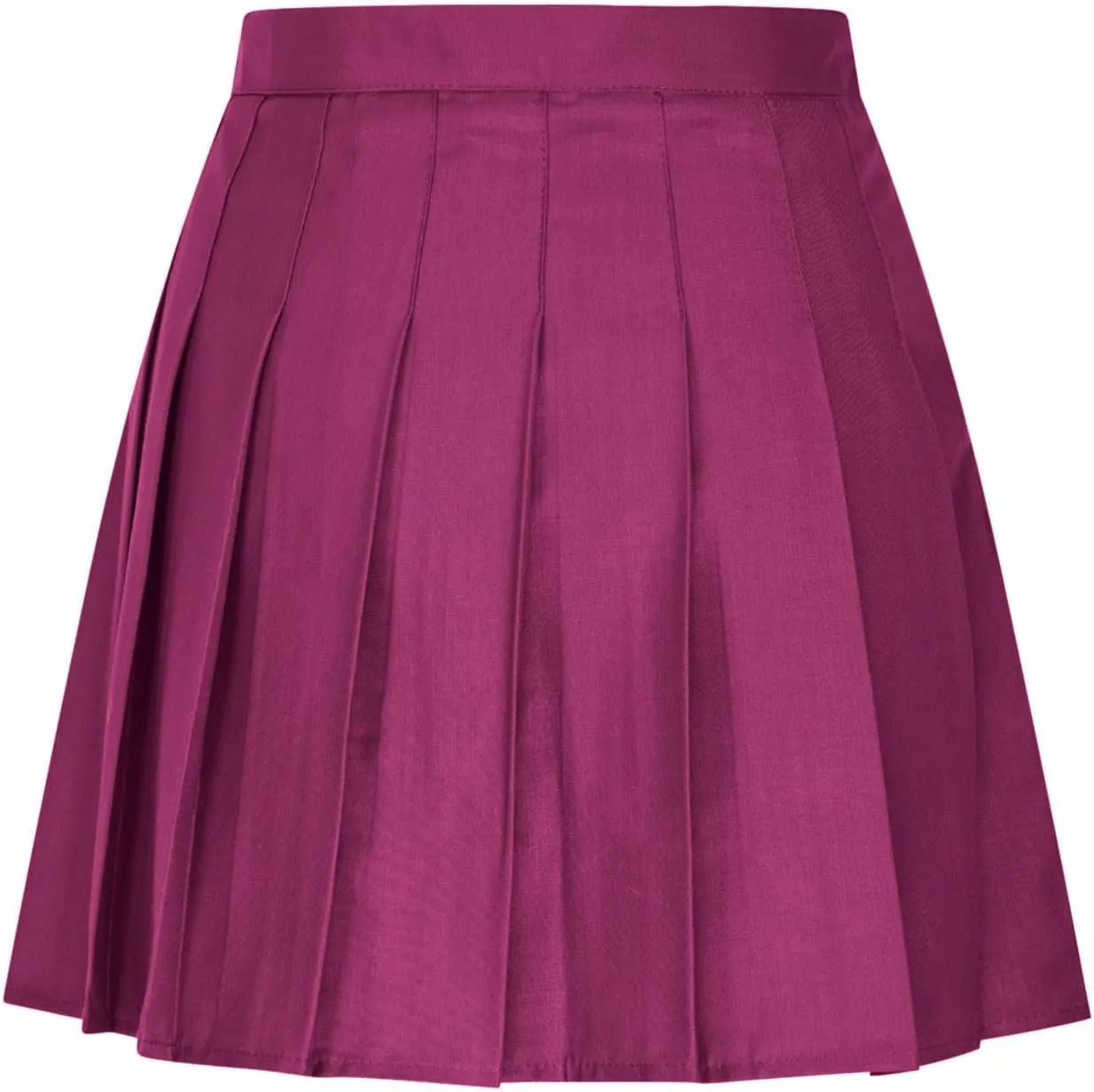 Women Pleated Skirt High Waisted Athletic Golf Tennis Skorts with Shorts Solid Color Fashion Prom Homecoming Skirts