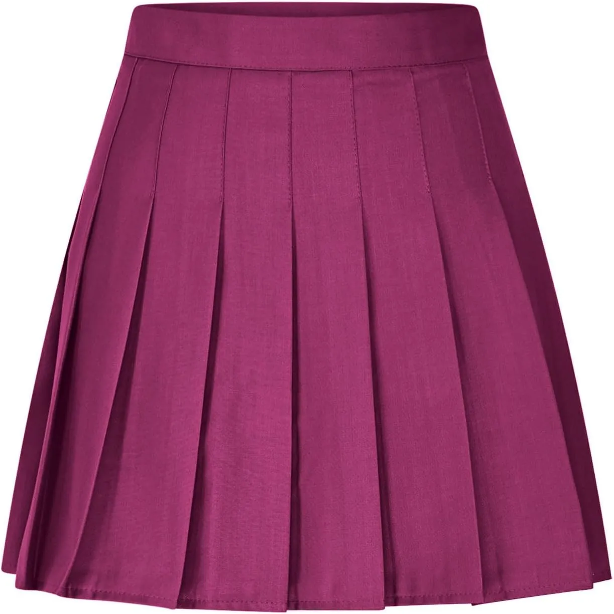 Women Pleated Skirt High Waisted Athletic Golf Tennis Skorts with Shorts Solid Color Fashion Prom Homecoming Skirts