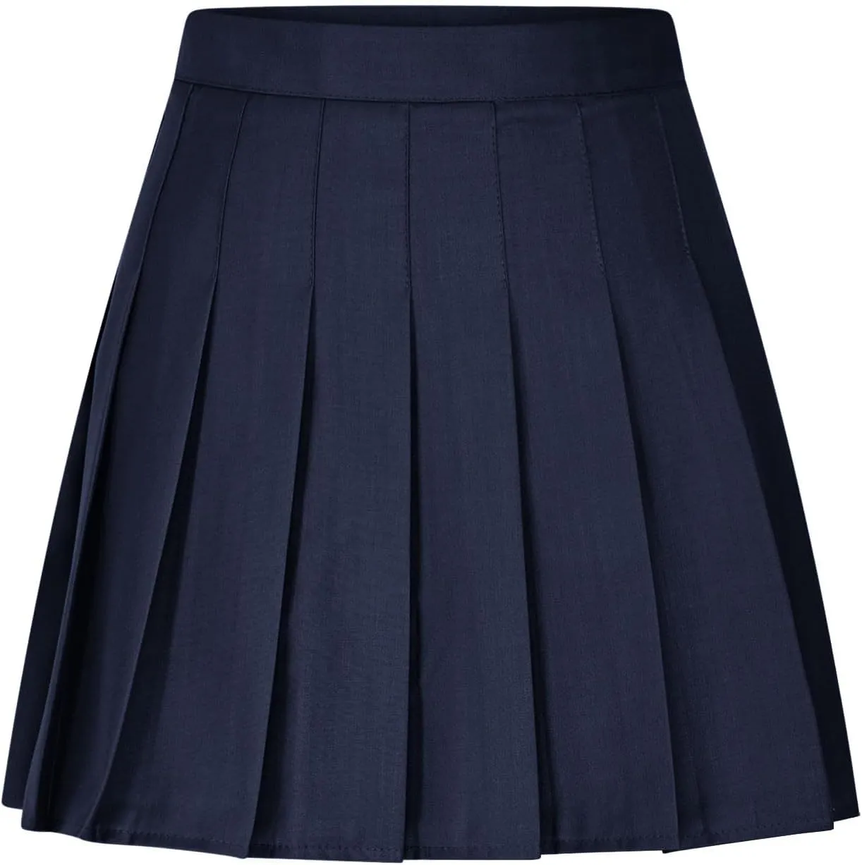 Women Pleated Skirt High Waisted Athletic Golf Tennis Skorts with Shorts Solid Color Fashion Prom Homecoming Skirts