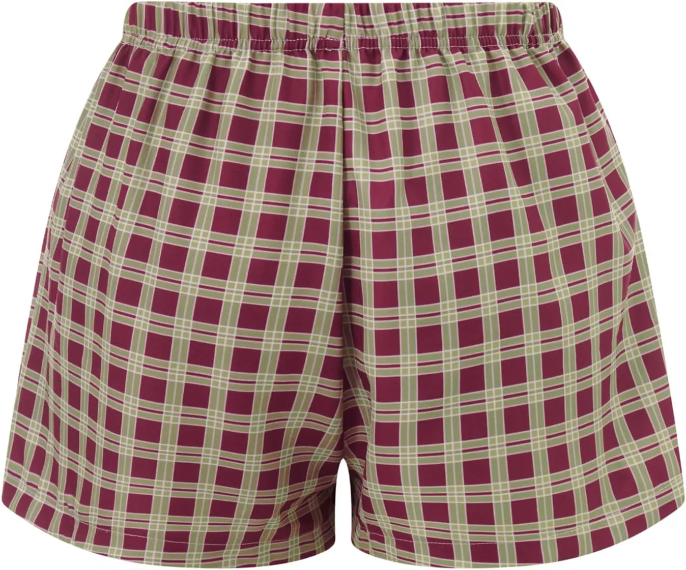 Women Y2k Lounge Shorts Plaid Pajamas Shorts Lounge Boxer Shorts High Waist Button Front Pj Bottoms Sleepwear