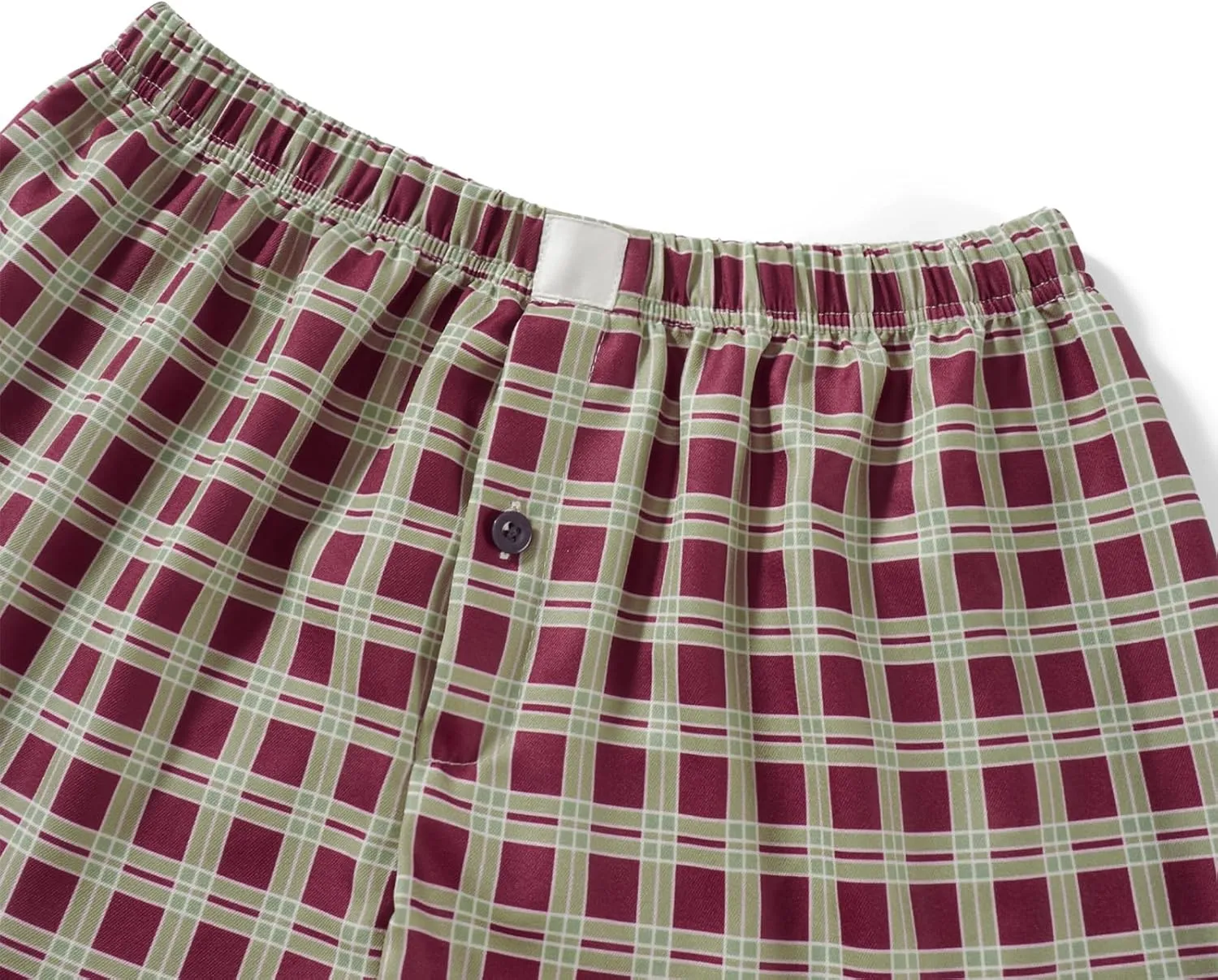 Women Y2k Lounge Shorts Plaid Pajamas Shorts Lounge Boxer Shorts High Waist Button Front Pj Bottoms Sleepwear