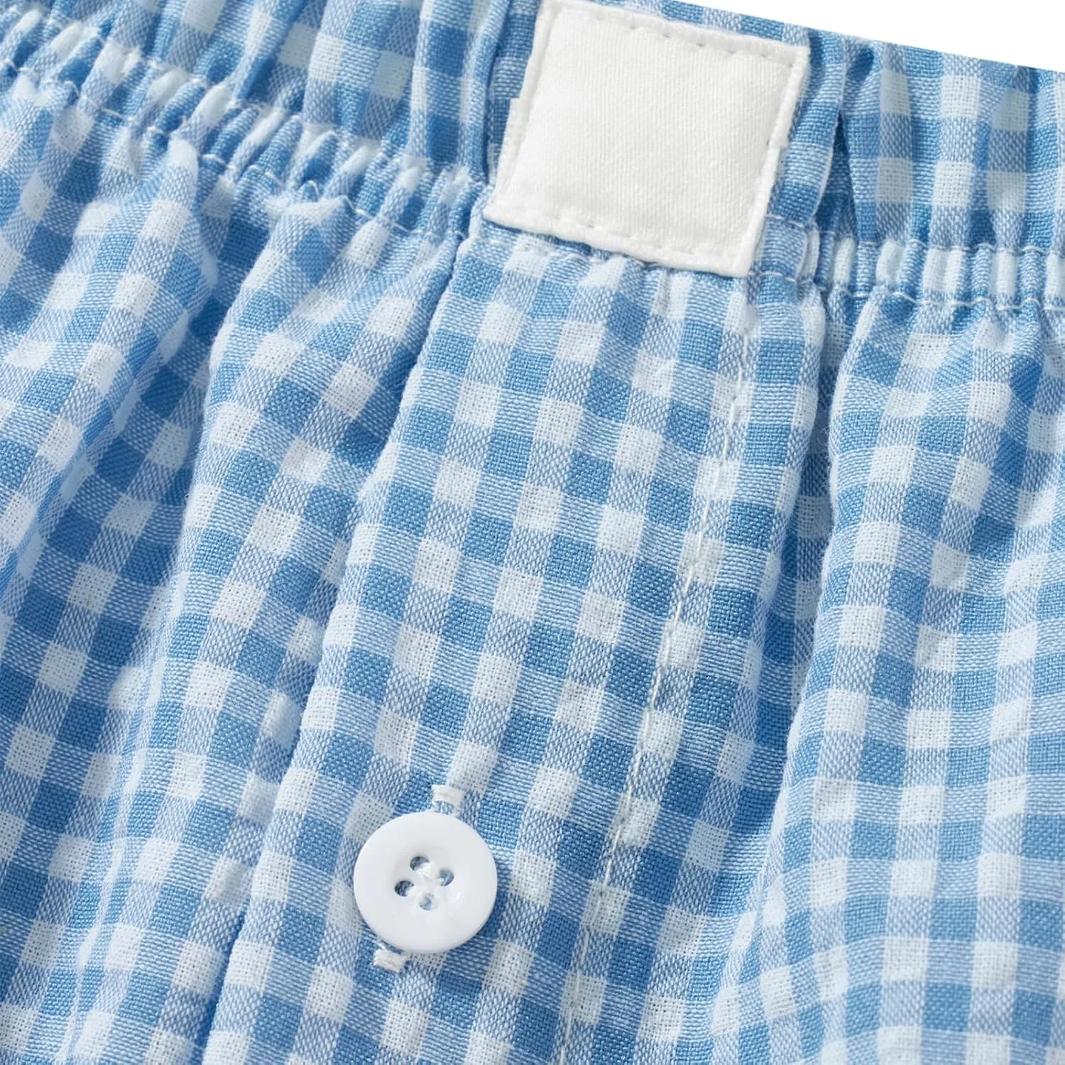 Women Y2k Lounge Shorts Plaid Pajamas Shorts Lounge Boxer Shorts High Waist Button Front Pj Bottoms Sleepwear