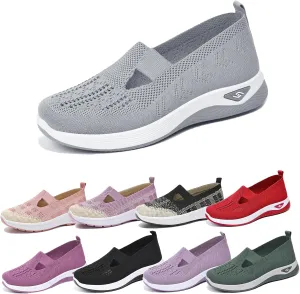 Women's Athletic Hiking Barefoot Shoes Woven Orthopedic Breathable Soft Shoes Hands Free Slip in Sneakers for Walking Trave