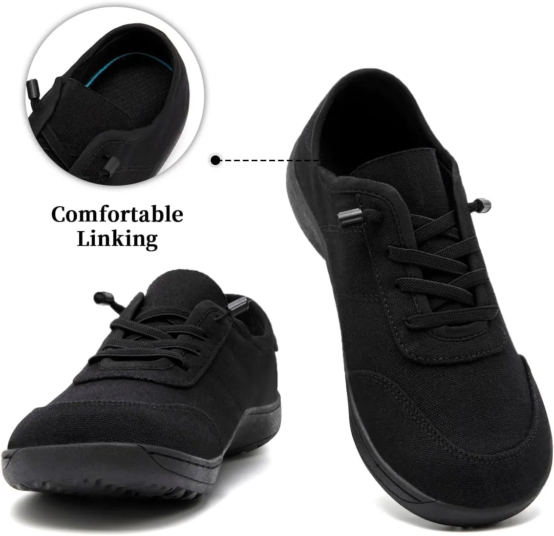 Women's Barefoot Shoes Wide Toe Box Walking Running Shoes Zero Drop Sole Minimalist Wide-Fit Shoes Breathable Lightweight Fashion Tennis Sneakers for Gym Sport
