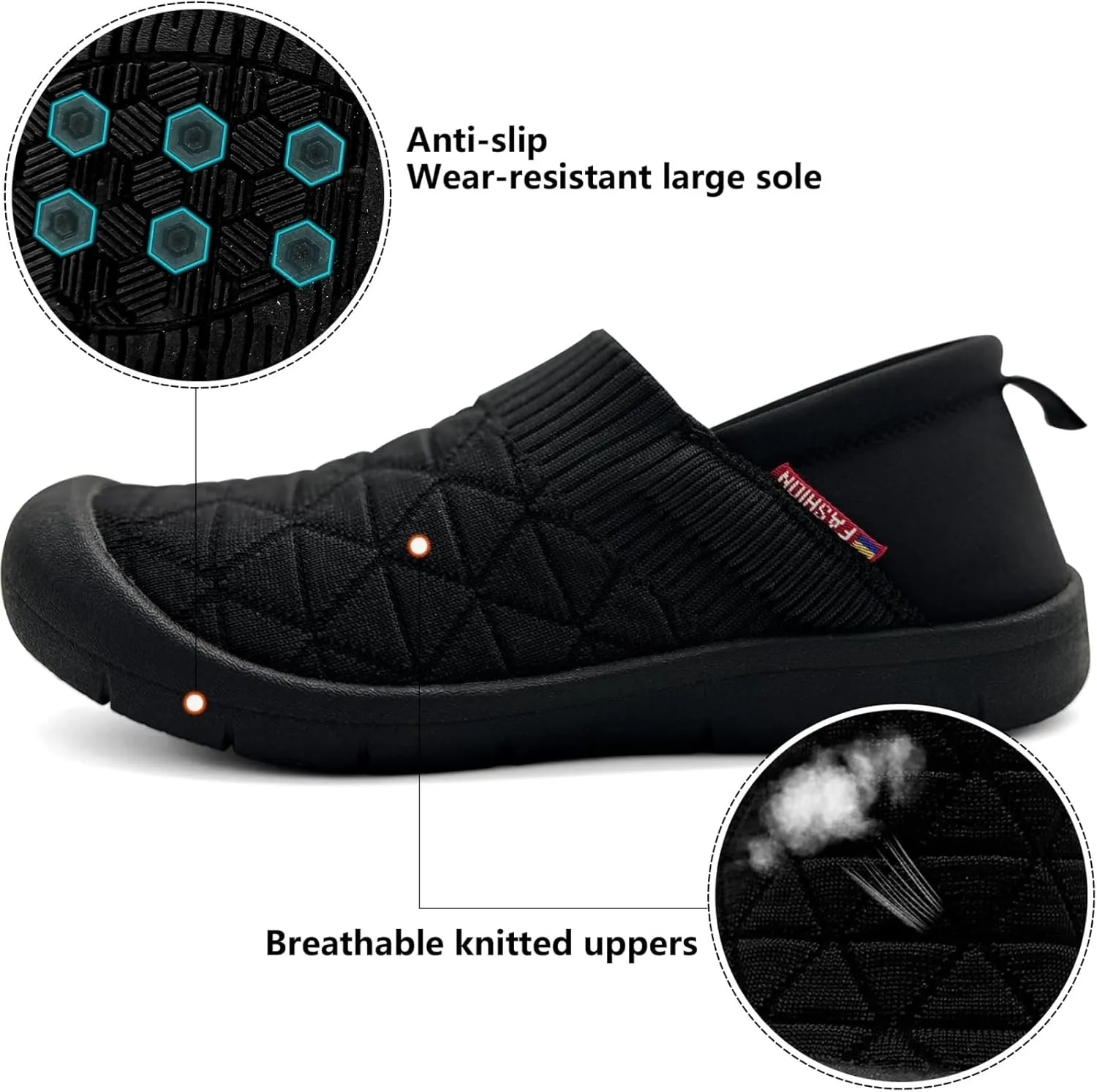 Women's Breathable Walking Shoes Wide Toe Box Flats Shoes Comfortable Casual Running Sneakers Non-Slip Tennis Shoe Cozy Slip-on Sneaker Garden Loafers