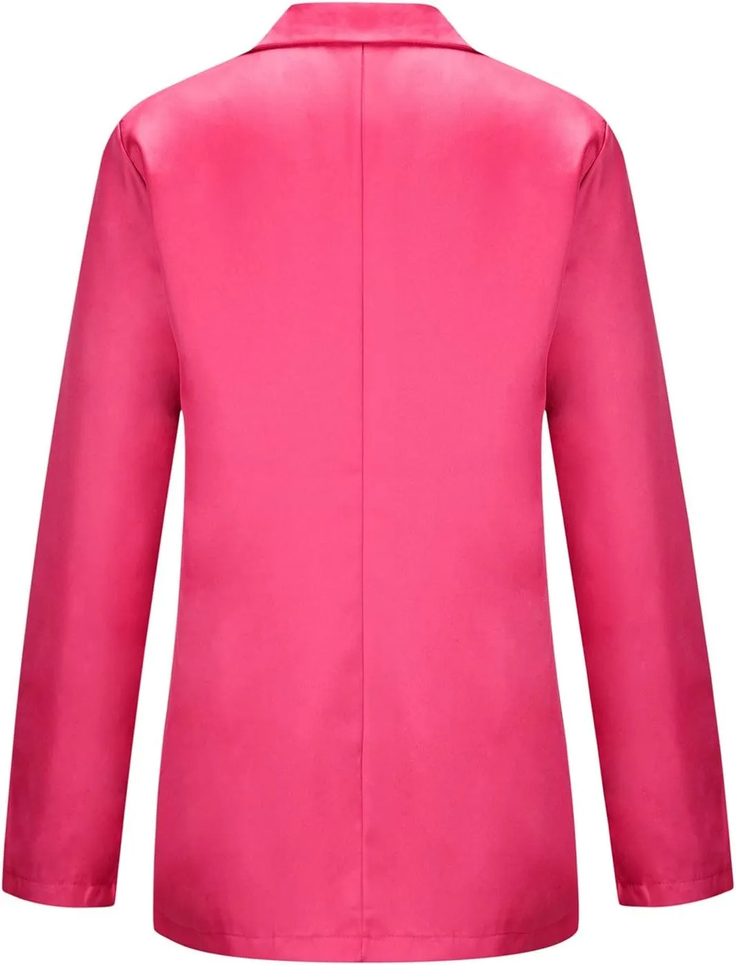 Women's Casual Blazers Long Sleeve Lapel Jacket Slim Open Front Cardigan Work Office Suit Coat with Pockets