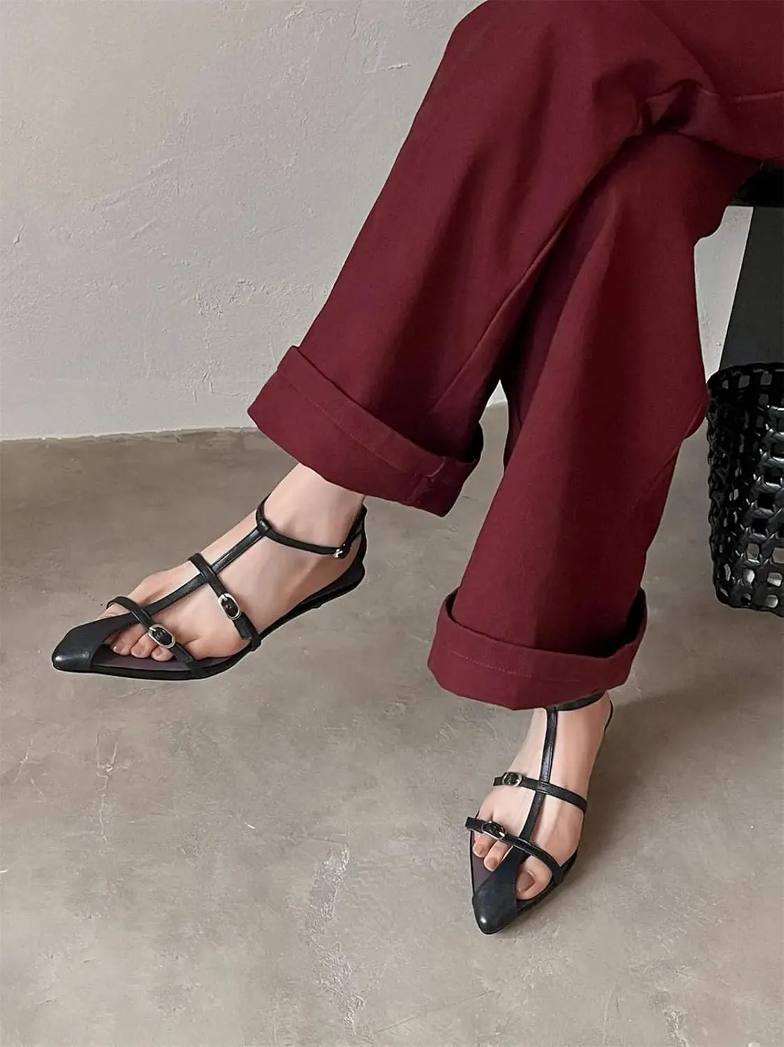 Women's Cow Leather Gladiator Sandals - Slingback Med Heels Summer Dignified elegance Fashion Dating