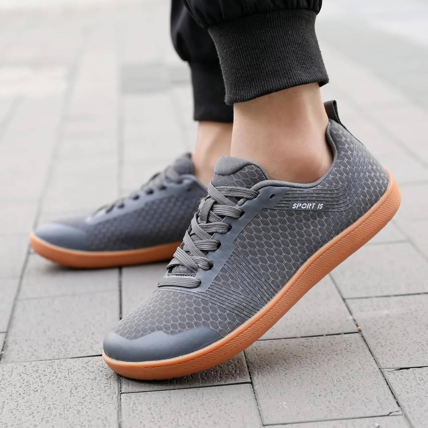Womens Mens Wide Toe Box Sneakers Minimalist Trail Running Hiking Comfortable Walking Barefoot Shoes Breathable Zero Drop Casual Sneakers Summer Slip On Tennis Shoes