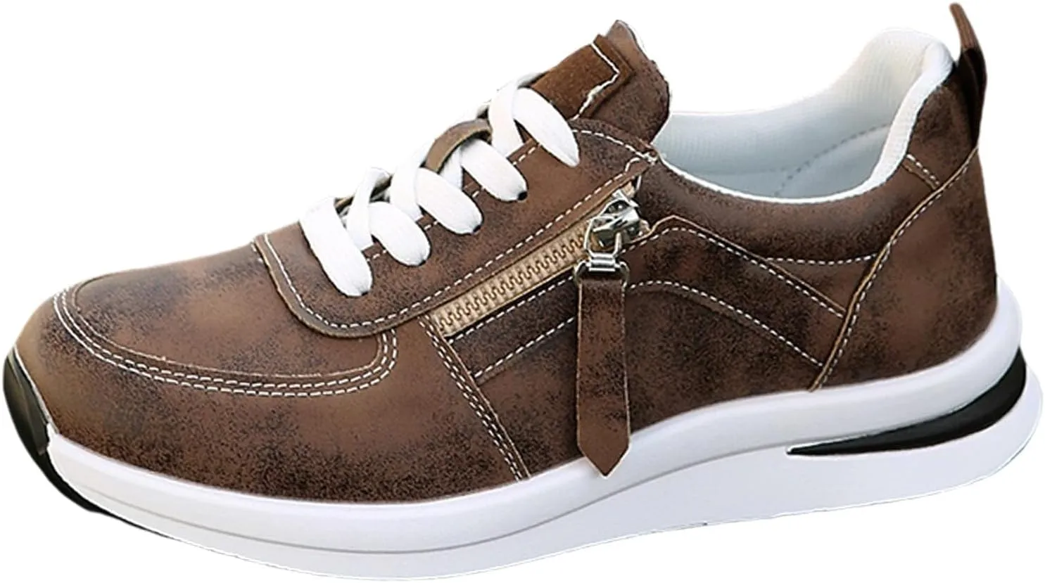 Women's Platform Fashion Sneakers Mesh Breathable Zero Drop Minimalist Summer Walking Sneakers Sparkling Casual Fashion Non-Slip Tennis Shoes
