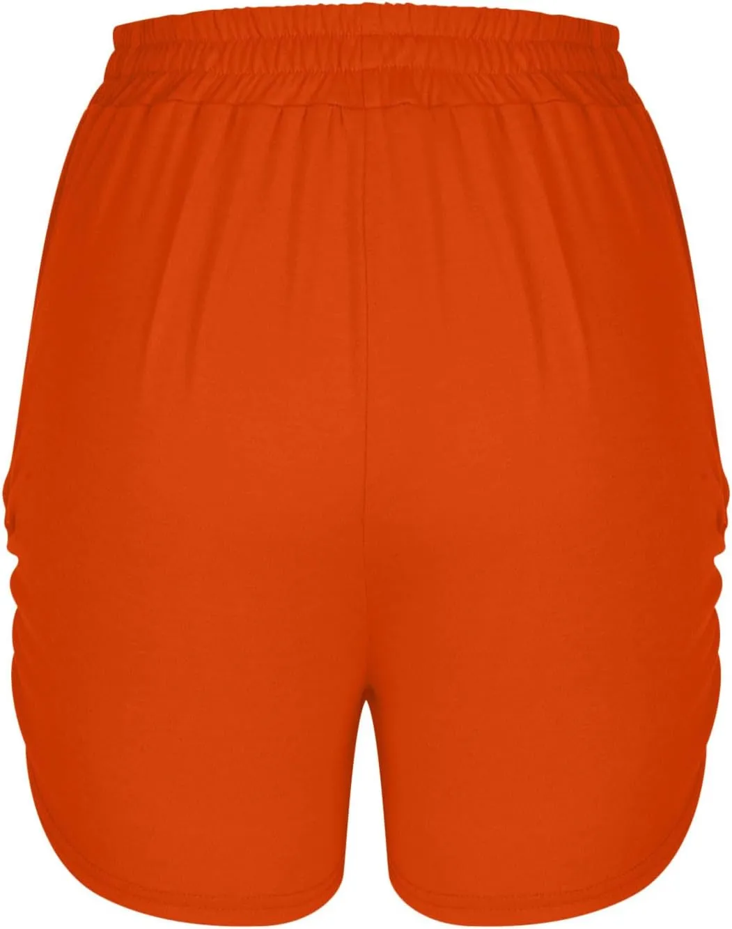 Womens Shorts Casual Athletic 2024 Elastic High Waist Ruched Solid Lounge Yoga Shorts Loose Soft Comfy Summer Shorts