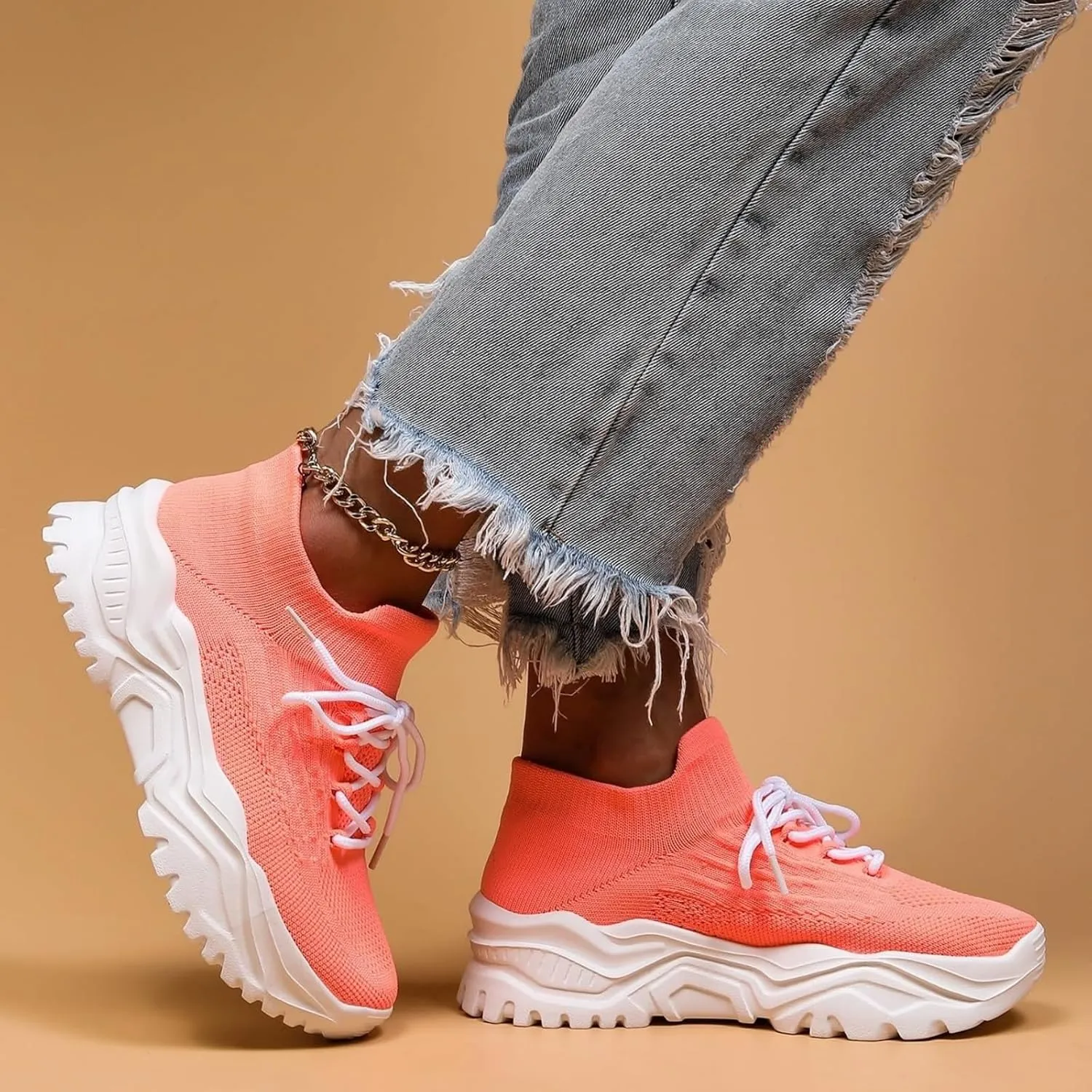Women's Walking Shoes Nurse Babe Shoes Classic Breathable Knit Slip-On Sneakers Casual Comfortable Ankle Socks Shoe Mesh Footwear Walking Running Sneakers