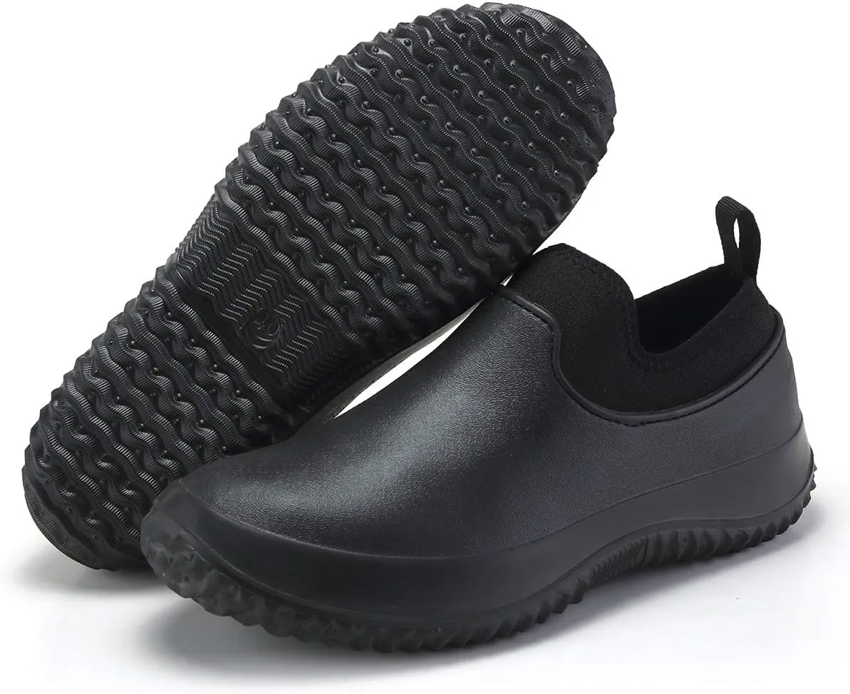 YUKTOPA Mens Womens Waterproof Non Slip Work Clogs Oil Resistant Chef Shoes Safety Garden Shoes Work Shoes