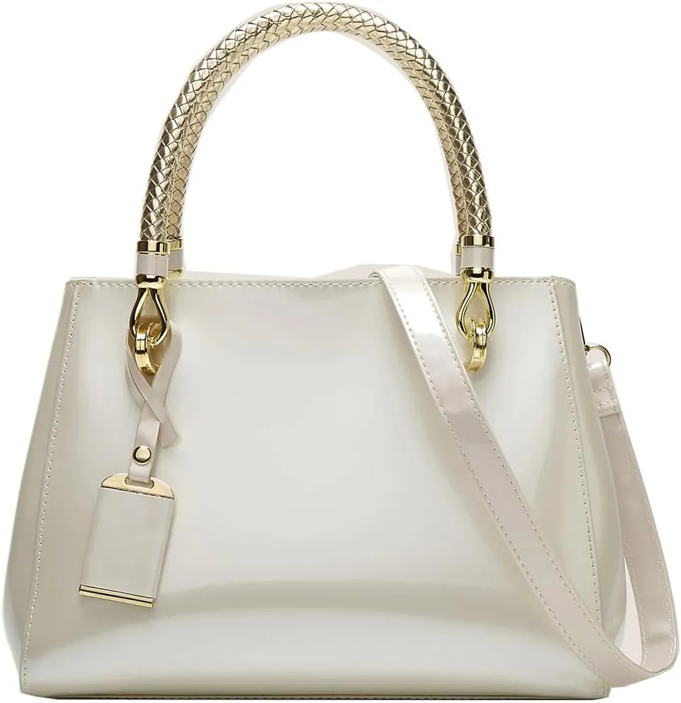 ZiMing Patent Leather Handbags and Purses for Women Evening Bags Satchel Handbag Top Handel Bag Ladies Shoulder Crossbody Bag
