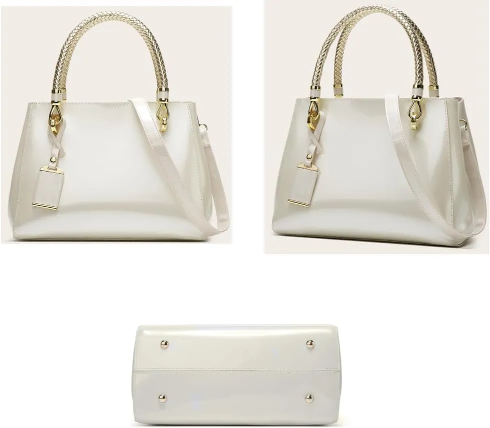 ZiMing Patent Leather Handbags and Purses for Women Evening Bags Satchel Handbag Top Handel Bag Ladies Shoulder Crossbody Bag
